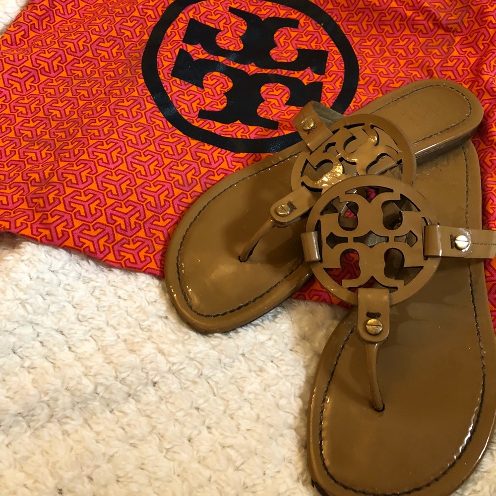 Tory Burch Miller Sandals Size 9 with Dust Bag